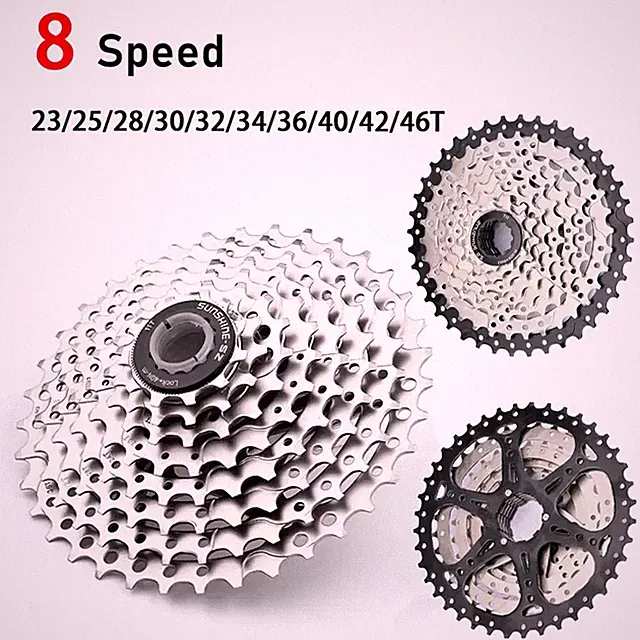 8 Speed Cassette Mtb Bicycle Freewheel 23-46T Mountain Bike Sprocket Bike Parts