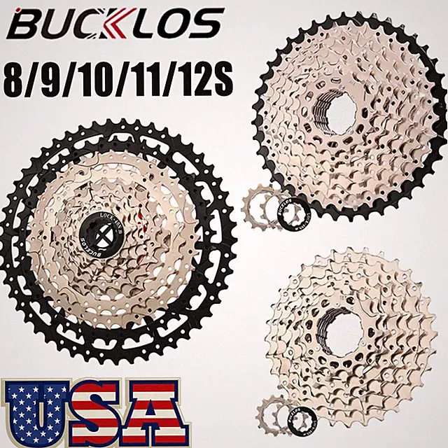 BUCKLOS 8/9/10/11/12S Bike Cassette 11-52T MTB Road Bicycle fit Shimano/Sram HG