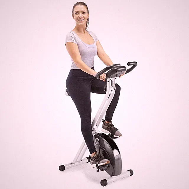 Foldable Exercise Bike Adjustable Resistance Cardio Workout Marcy NS652