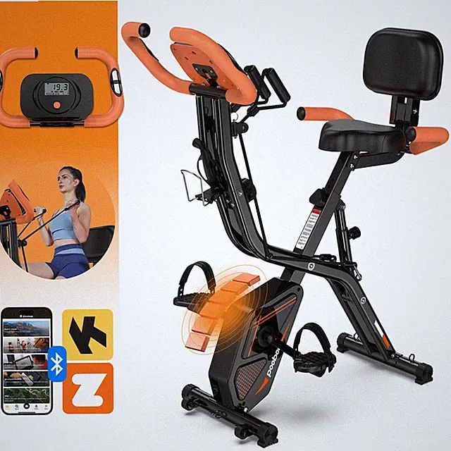 Home Folding Exercise Bike Fitness Stationary Bike Machine Cycling Bike X-bike