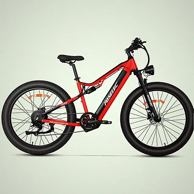 Paselec GS9 PRO 27.5inch Electric Mountain Bike 1300W Peak 15.6Ah E-Bike 8 Speed