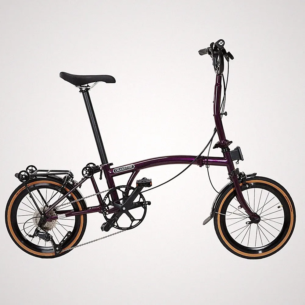 R9 16 inch 9-speed three fold adult ultra light folding bicycle