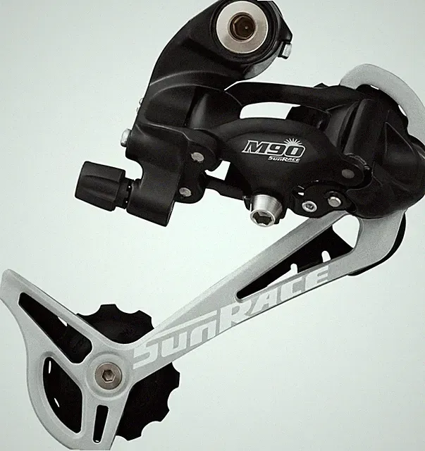 SunRace M91 9-Speed Long Cage MTB Rear Derailleur - Aluminum & Polymer Build